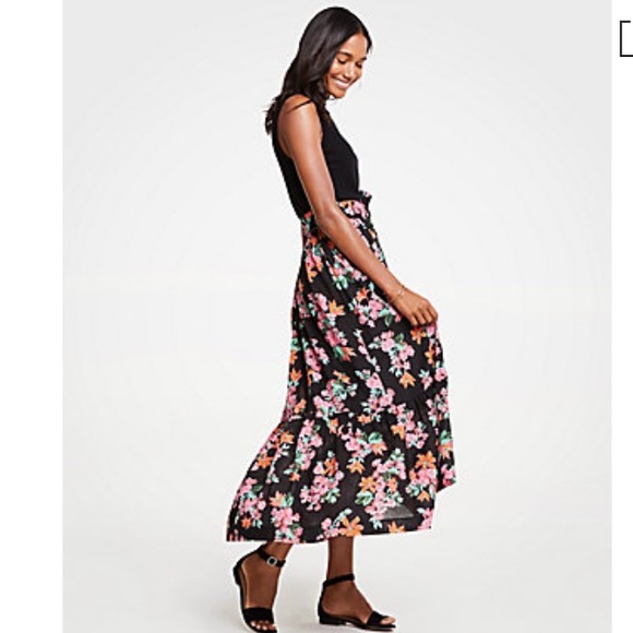 Ann Taylor Dresses & Skirts - NWT Ann Taylor floral garden belted maxi skirt
